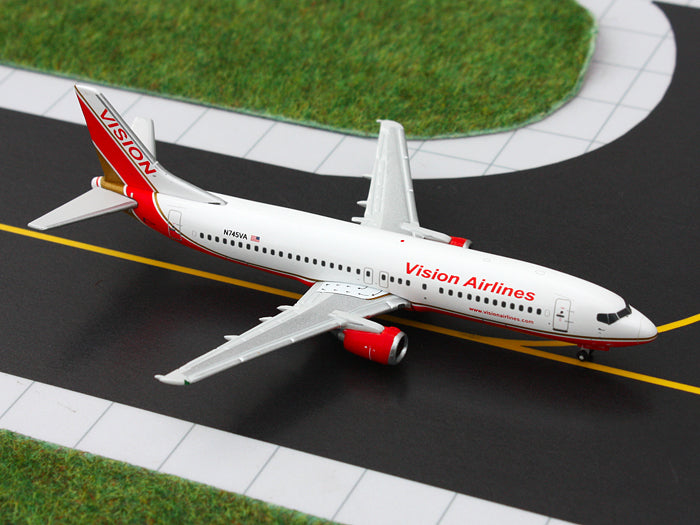 Vision Airlines Boeing 737-400 N745VA GeminiJets GJRBY1086 Scale 1:400