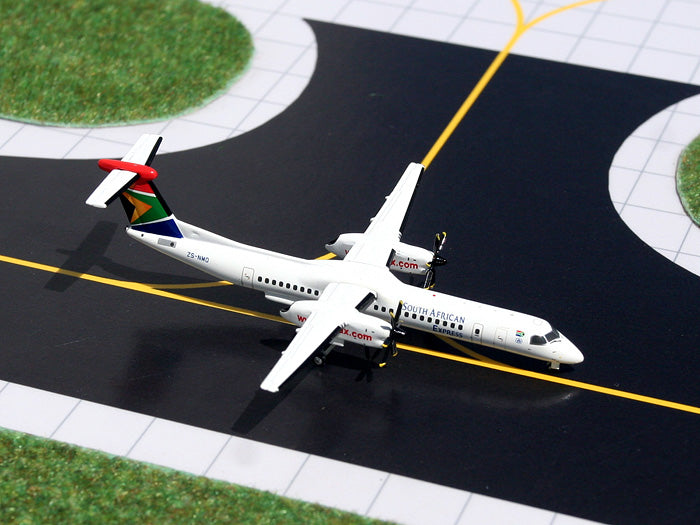 South African Express Bombardier Dash 8 Q400 ZS-NMO GeminiJets GJSAA736 Scale 1:400