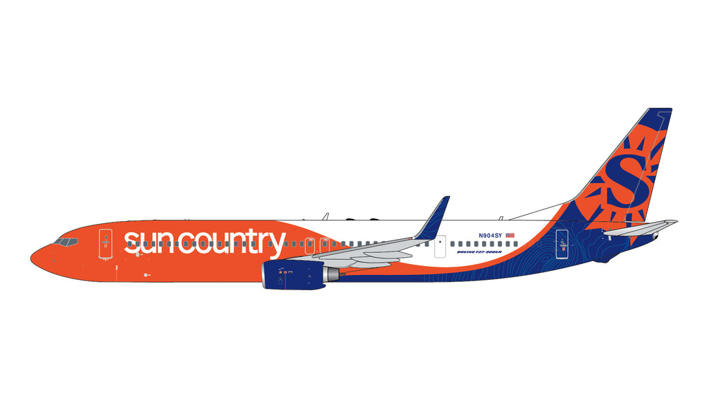 Sun Country Airlines Boeing 737-900ER N904SY GeminiJets GJSCX2407 Scale 1:400