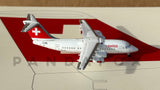 Swiss BAe 146-200 Avro RJ85 HB-IXX GeminiJets GJSWR672 Scale 1:400