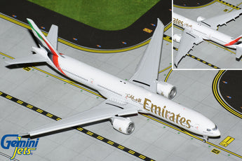 Emirates Boeing 777-300ER Flaps Down A6-ENV New Livery GeminiJets GJUAE2219F Scale 1:400