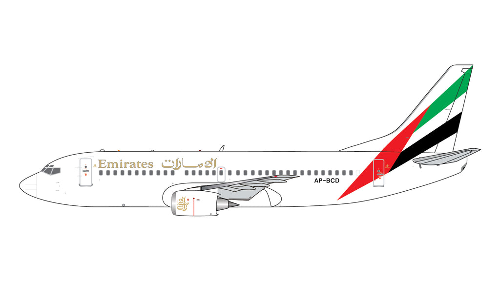 Emirates Boeing 737-300 AP-BCD GeminiJets GJUAE2232 Scale 1:400
