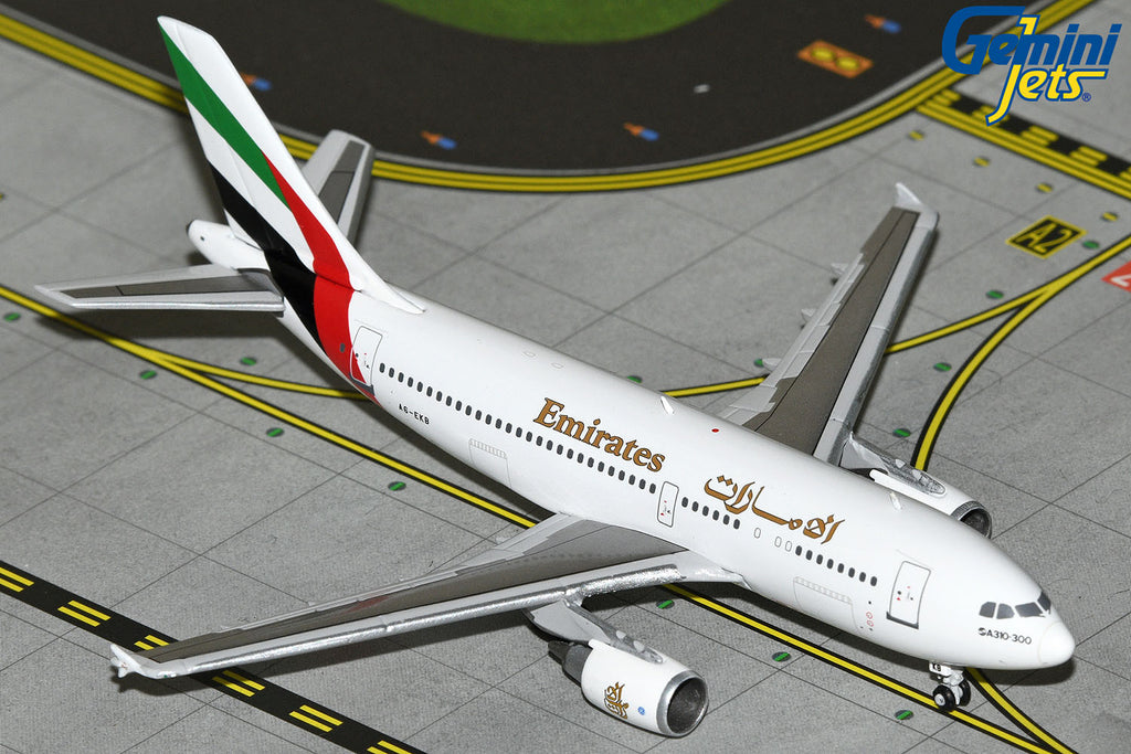 Emirates Airbus A310-300 A6-EKB GeminiJets GJUAE2234 Scale 1:400