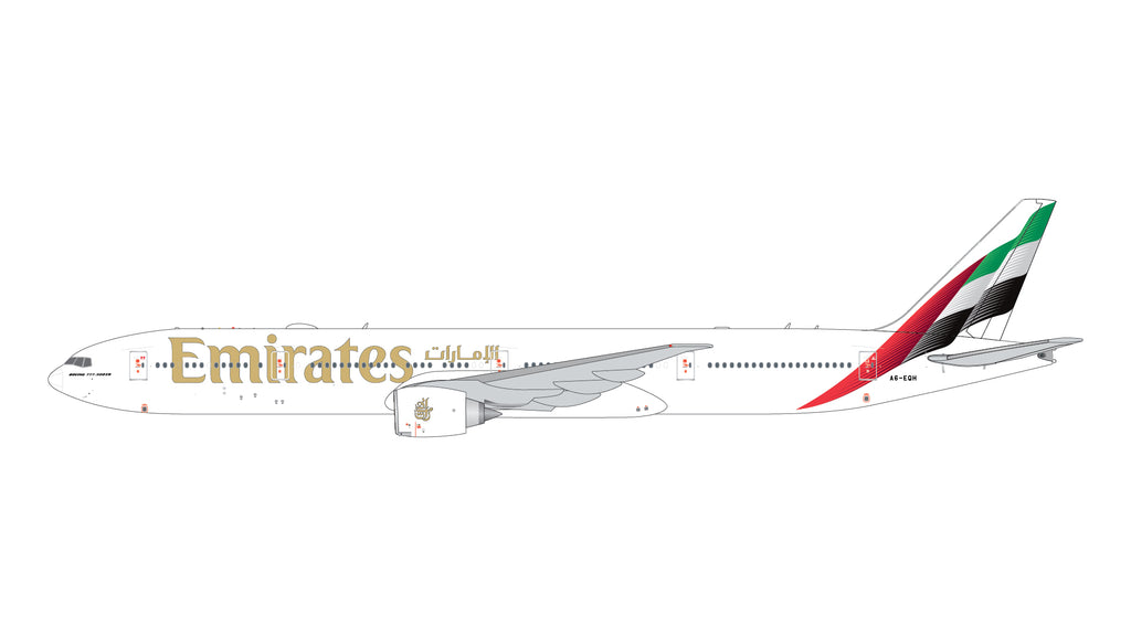 Emirates Boeing 777-300ER A6-EQH GeminiJets GJUAE2318 Scale 1:400
