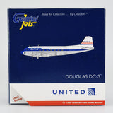 United DC-3 N814CL GeminiJets GJUAL1109 Scale 1:400