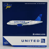 United Airbus A319 N876UA GeminiJets GJUAL1914 Scale 1:400