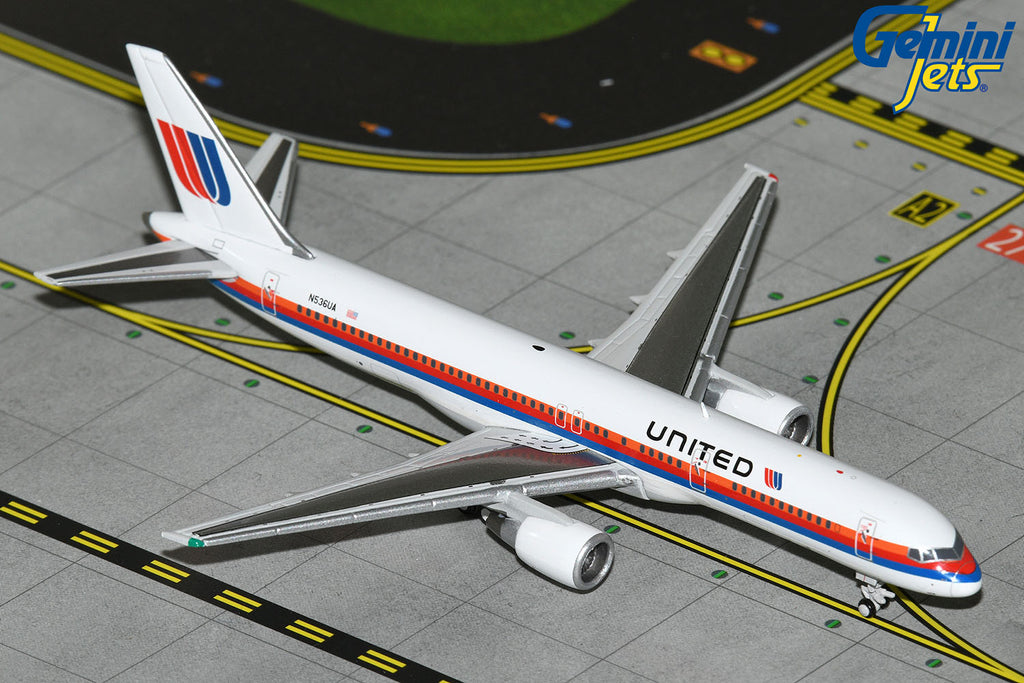 United Boeing 757-200 N536UA GeminiJets GJUAL1983 Scale 1:400