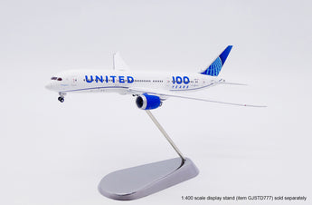 United Boeing 787-9 Flaps Down N61101 100 Years GeminiJets GJUAL2228F Scale 1:400
