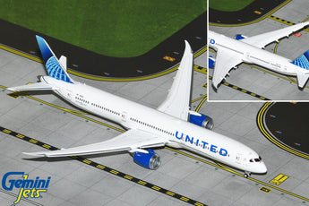 United Boeing 787-10 Flaps Down N13014 GeminiJets GJUAL2229F Scale 1:400