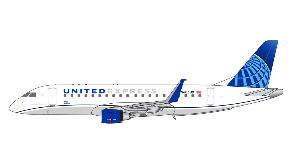 United Express Embraer E-175 N606UX GeminiJets GJUAL2342 Scale 1:400
