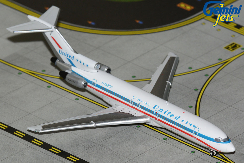 United Boeing 727-200 N7620U Stars And Bars 727 Friend Ship GeminiJets GJUAL2352 Scale 1:400
