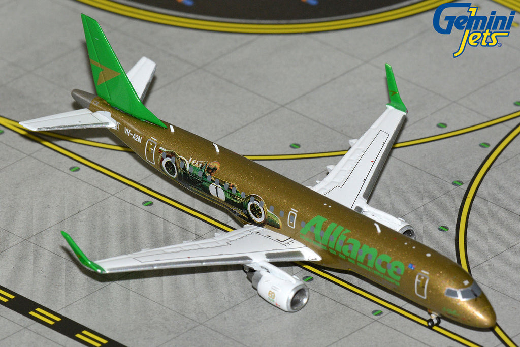 Alliance Airlines Embraer E-190 VH-A2N Sir Jack Brabham Formula 1 GeminiJets GJUTY2405 Scale 1:400