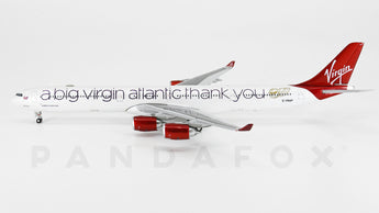 Virgin Atlantic Airbus A340-600 G-VNAP A Big Thank You GeminiJets GJVIR1766 Scale 1:400