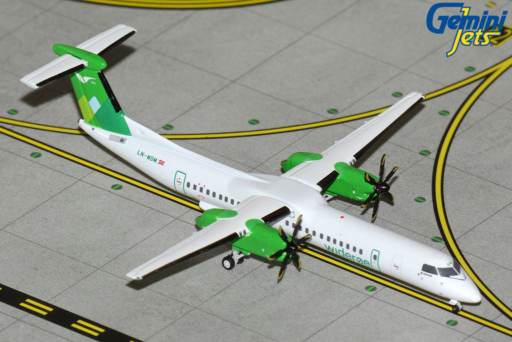 Wideroe Bombardier Dash 8 Q400 LN-WDM GeminiJets GJWIF2290 Scale 1:400