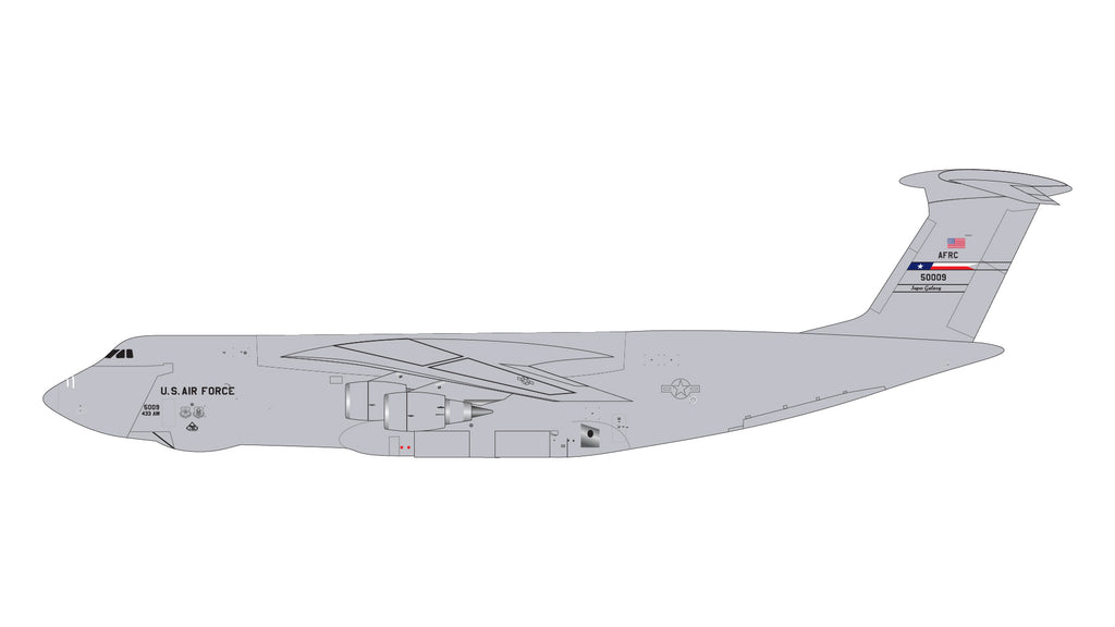 USAF Lockheed C-5M 85-0009 Lackland AFB GeminiJets GMUSA142 Scale 1:400