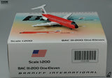 Braniff BAC-111-200 N1551 Red Jellybean JC Wings JC2188 JC2BNF188 Scale 1:200