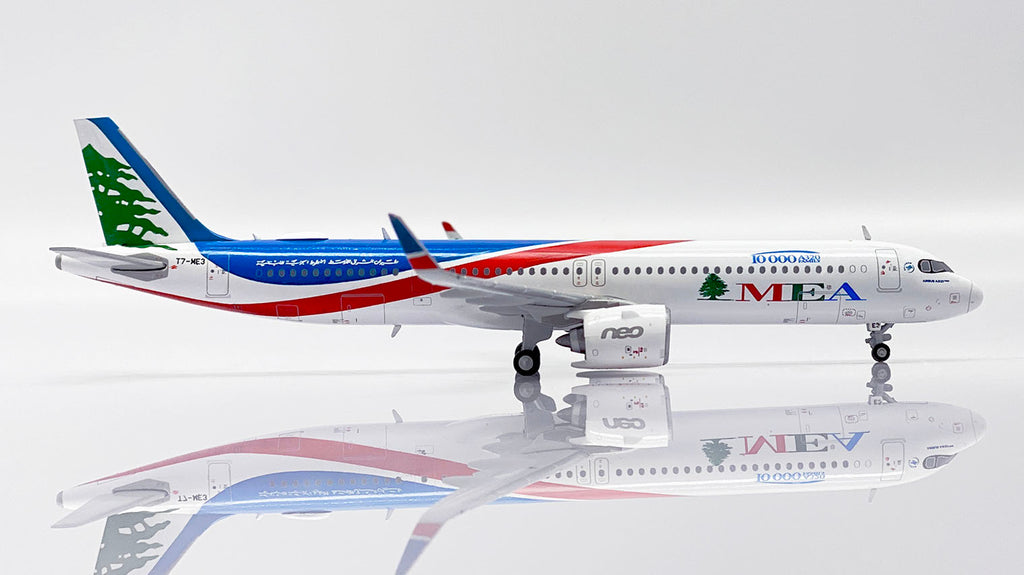 Middle East Airlines Airbus A321neo T7-ME3 10000th A320 Family JC Wings JC4MEA477 XX4477 Scale 1:400