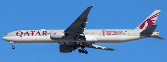 Qatar Airways Boeing 777-300ER Flaps Down A7-BEF FIFA World Cup Qatar 2022 JC Wings JC4QTR0135A XX40135A Scale 1:400