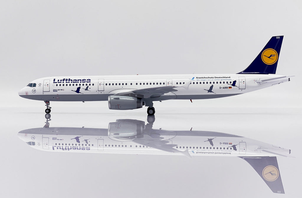 Lufthansa Airbus A321 D-AIRR Crane Protection Germany JC Wings SA2032 Scale 1:200