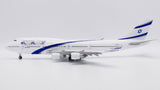 El Al Boeing 747-400 Flaps Down 4X-ELA With Aviationtag JC Wings XX20319A Scale 1:200