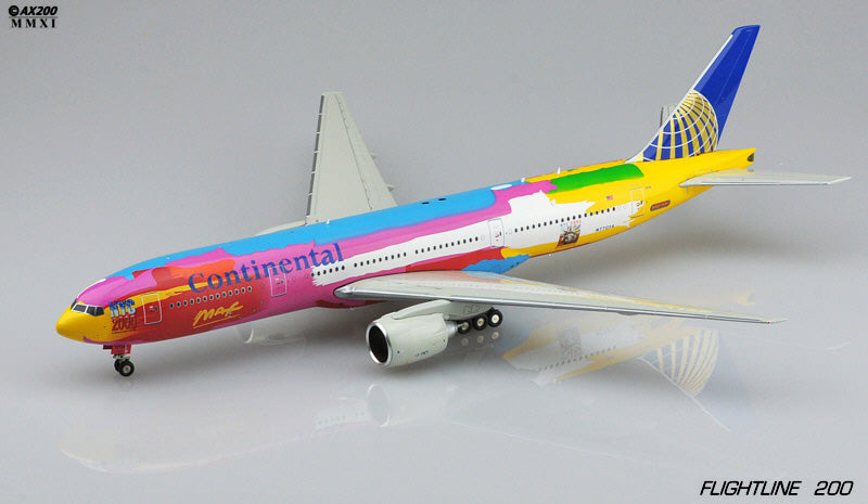 Continental Boeing 777-200ER N77014 Peter Max JC Wings XX2108 Scale 1:200