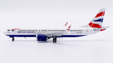 British Airways Boeing 737 MAX 8 ZS-ZCA JC Wings XX40209 Scale 1:400