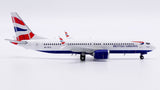British Airways Boeing 737 MAX 8 ZS-ZCA JC Wings XX40209 Scale 1:400