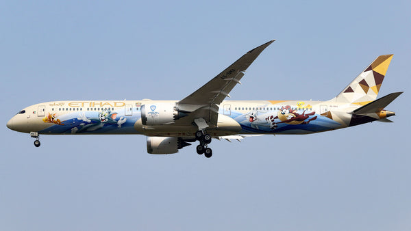 航空機・ヘリコプター ETIHAD Boeing 787 1/144 PACMIN Etihad Airways Boeing 787-9 A6-BLC Choose The USA JC Wings