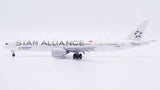 Singapore Airlines Boeing 777-300ER Flaps Down 9V-SWM Star Alliance JC Wings XX40802A Scale 1:400