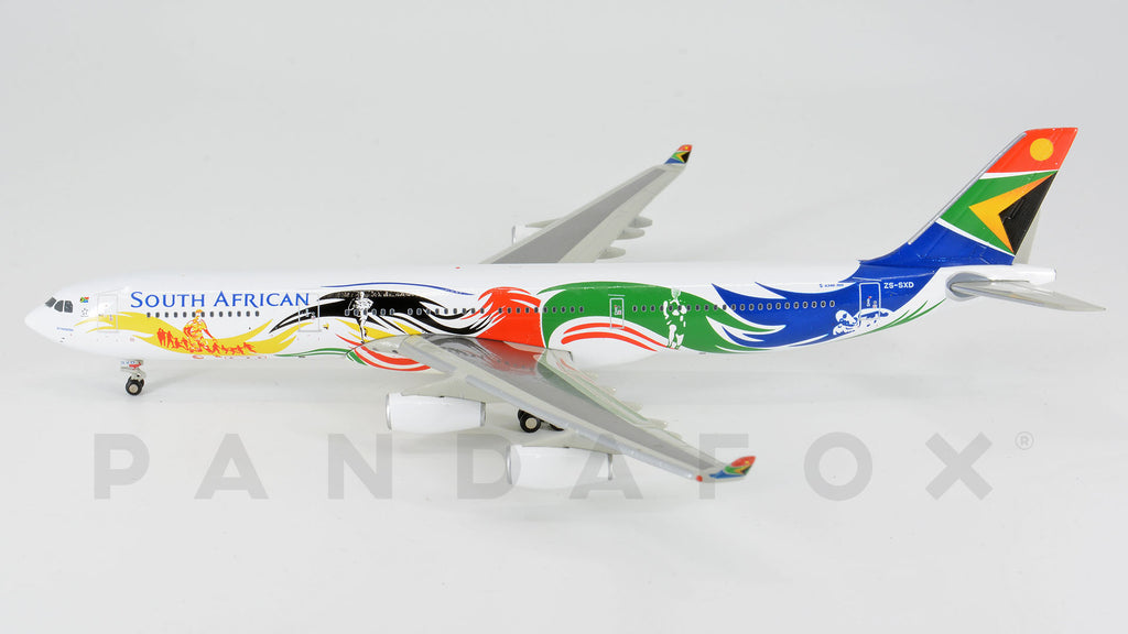 South African Airways Airbus A340-300 ZS-SXD Olympic JC Wings XX4323 Scale 1:400