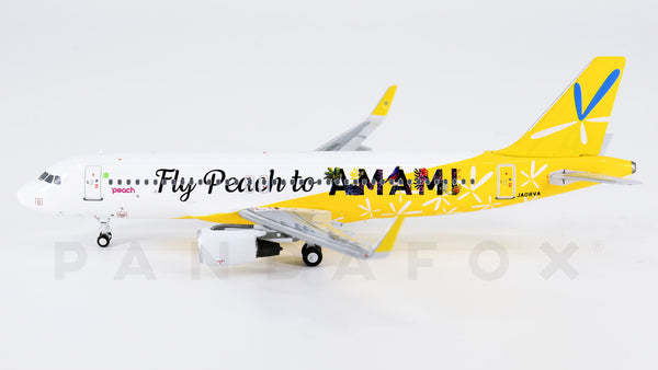 Peach Aviation Airbus A320 JA08VA Fly Peach To Amami Panda Models 202110  Scale 1:400