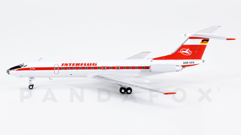Interflug Tupolev Tu-134A DDR-SCK Panda Models 202115 Scale 1:400
