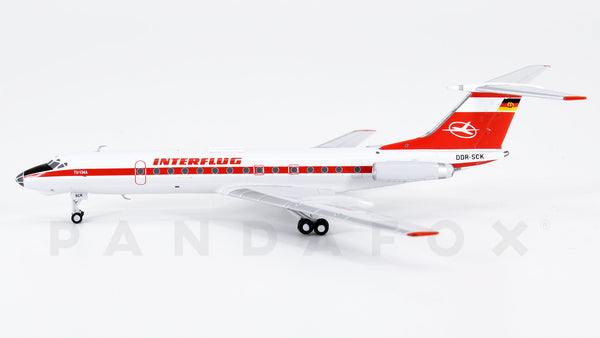 軍*姿様 Herpa Interflug Tupolev 134A 1/500 Herpa INTERFLUG Tupolev TU-134A Reg. DM-SCV 1/500 diecast plane