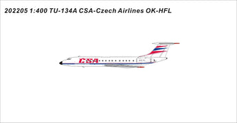 Czech Airlines Tupolev Tu-134A OK-HFL Panda Models 202205 Scale 1:400