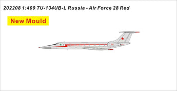 Russian Air Force Tupolev Tu-134UBL 28 Red Panda Models 202208 Scale 1:400