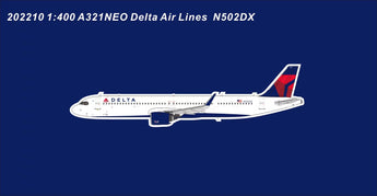 Delta Airbus A321neo N502DX Panda Models 202210 Scale 1:400