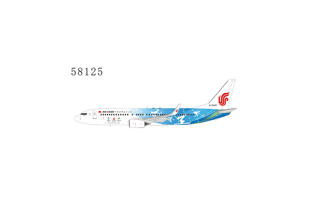Air China Boeing 737-800 B-5497 Beijing 2022 Olympic Winter Games #2 NG Model 58125 Scale 1:400
