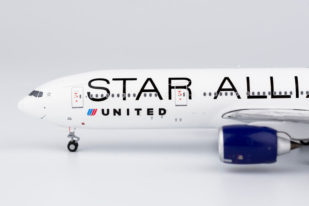 United Boeing 777-200ER N218UA Star Alliance With Blue Engines NG 