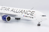 United Boeing 777-200ER N218UA Star Alliance With Blue Engines NG Model 72021 Scale 1:400