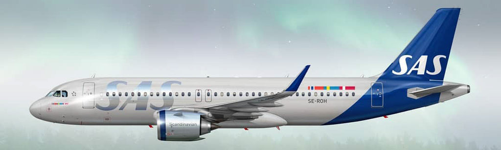 SAS Scandinavian Airlines Airbus A320neo SE-ROH JC Wings JC2SAS368 XX2368 Scale 1:200