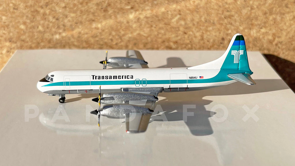 Transamerica Lockheed L-188 N854U Aeroclassics AC18XXX Scale 1:400