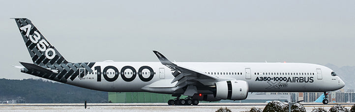 House Color Airbus A350-1000 F-WLXV Carbon Fibre Aviation AV4107 Scale 1:400