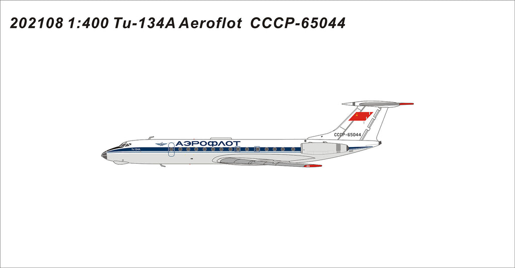 Aeroflot Tupolev Tu-134A CCCP-65044 Panda Models 202108 Scale 1:400