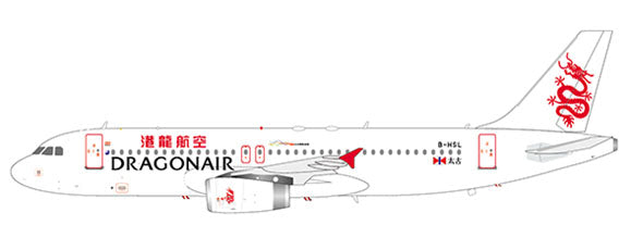 Dragonair Aibus A320 B-HSL JC Wings EW2320008 Scale 1:200