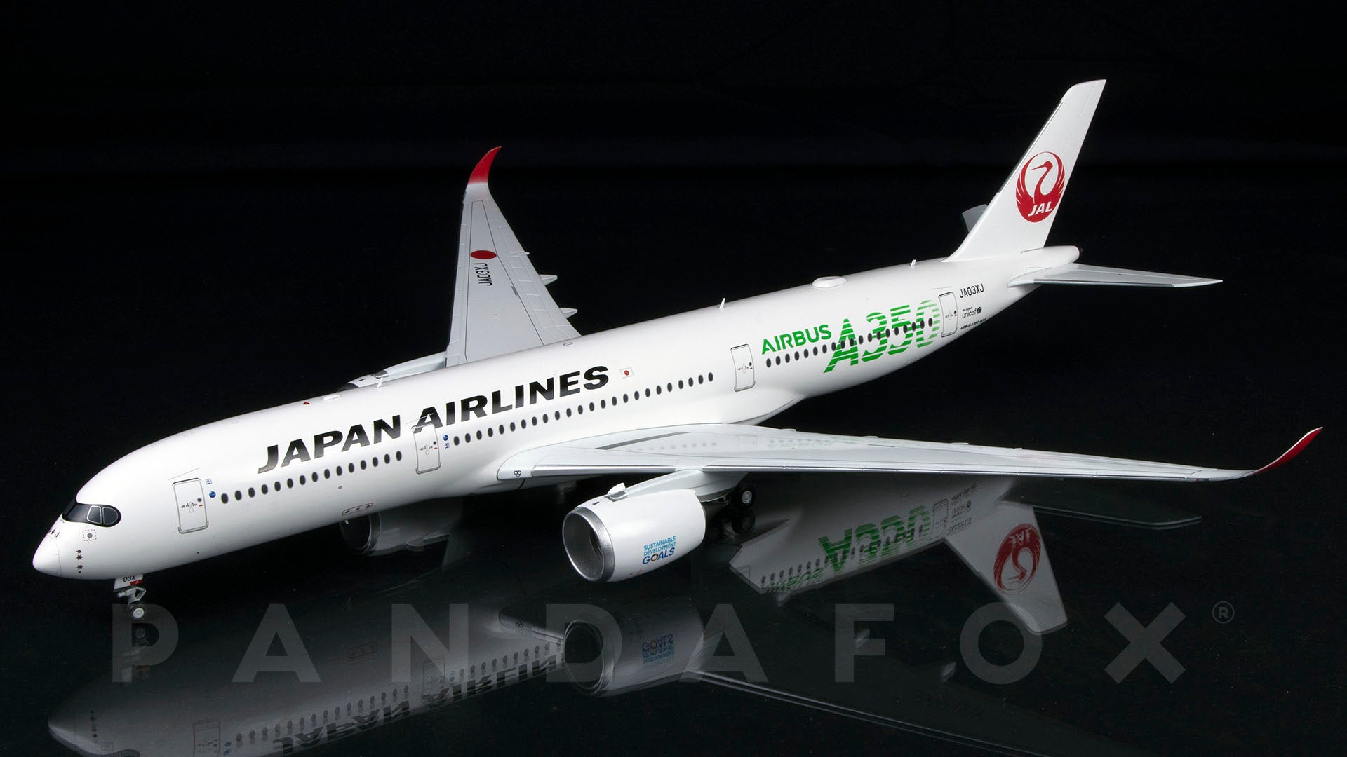 ##専用商品 JAL JA01XJ JA03XJ JA06XJ JA03WJ Japan Airlines Airbus A350-900 JA03XJ Green Titles JC Wings