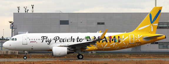 Peach Aviation Airbus A320 JA08VA Fly Peach To Amami JC Wings EW4320014 Scale 1:400