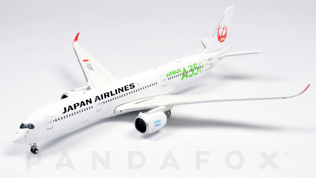 Japan Airlines Airbus A350-900 JA03XJ Green Titles JC Wings EW4359003 Scale 1:400