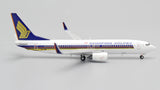 Singapore Airlines Boeing 737-800 9V-MGA JC Wings EW4738011 Scale 1:400