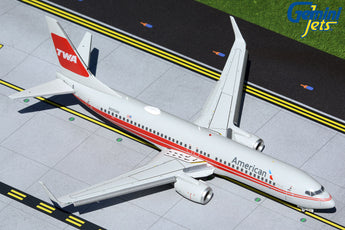 American Airlines Boeing 737-800 Flaps Down N915NN TWA Heritage GeminiJets G2AAL473F Scale 1:200