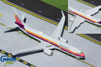 American Airlines Boeing 737-800 Flaps Down N917NN AirCal Heritage GeminiJets G2AAL474F Scale 1:200